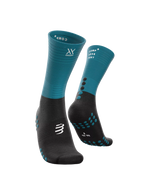 Compressport Mid Compression Socks ( XU00005B5028) - Mosaic Blue/Black