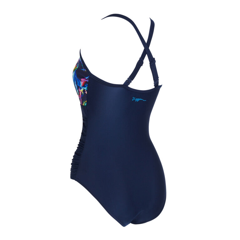 ZOGGS Women's Multiway 1 Piece - Neon Crystal Print