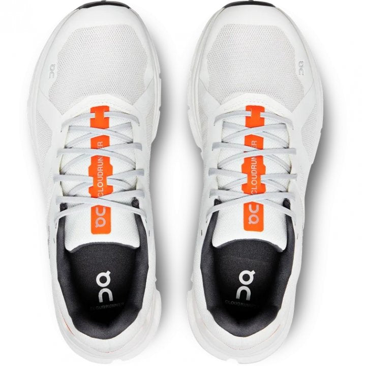 ON Men's CloudRunner Wide - Undyed-White/Flame
