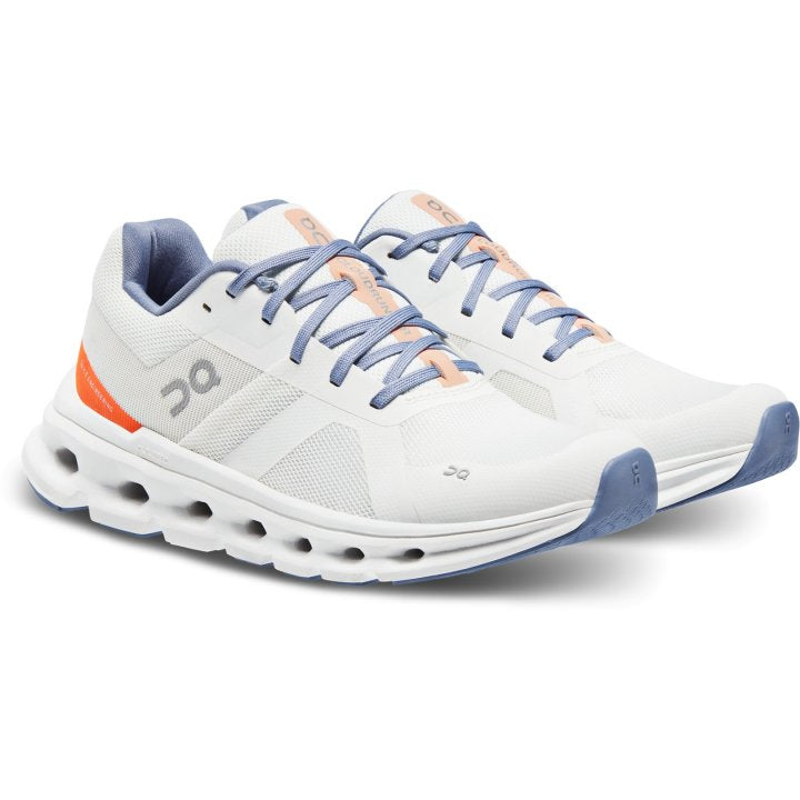 ON Women's CloudRunner Wide -Undyed-White/Flame