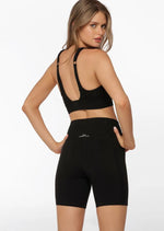 Lorna Jane Zip & Go Sports Bra Colour - Black