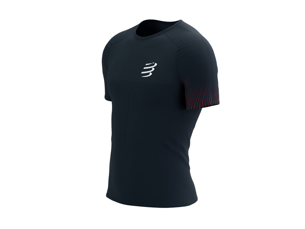 Compessport Men's Performance SS Tshirt - Salute/High Risk Red