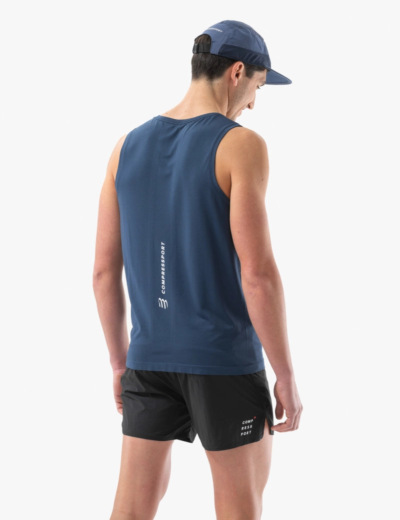 Compressport Men's Performance Singlet - Blues
