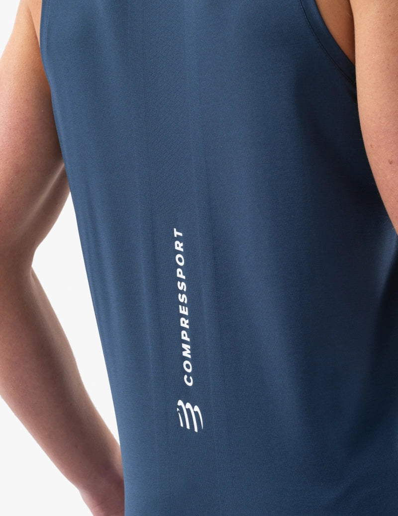 Compressport Men's Performance Singlet - Blues