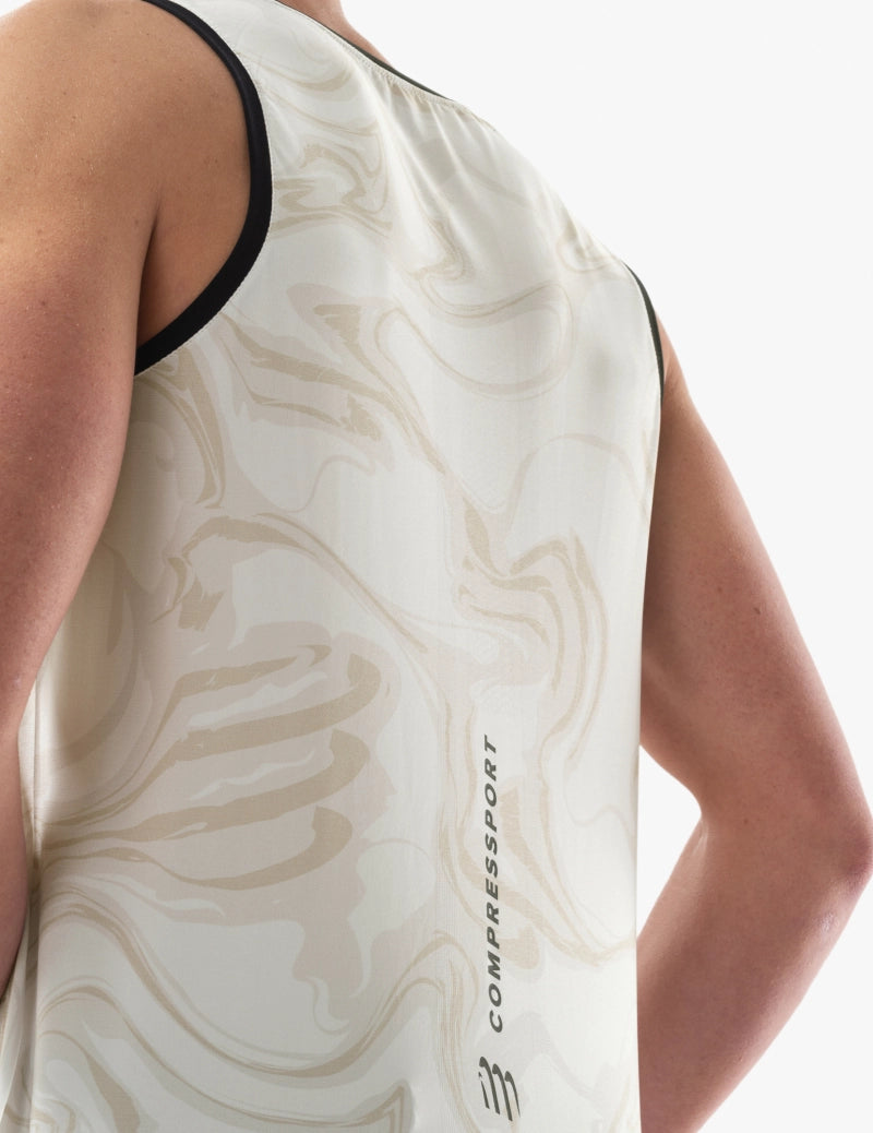 Compressport Men's Performance Singlet - Sugar/Como Print