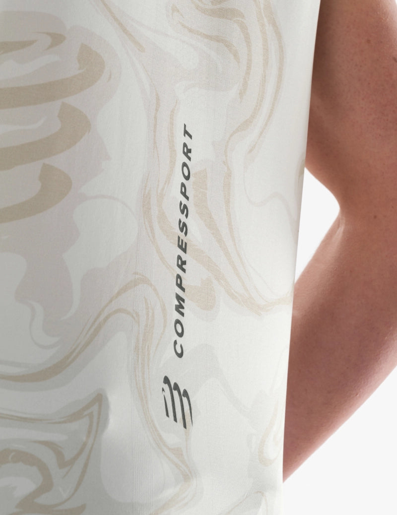 Compressport Men's Performance Singlet - Sugar/Como Print
