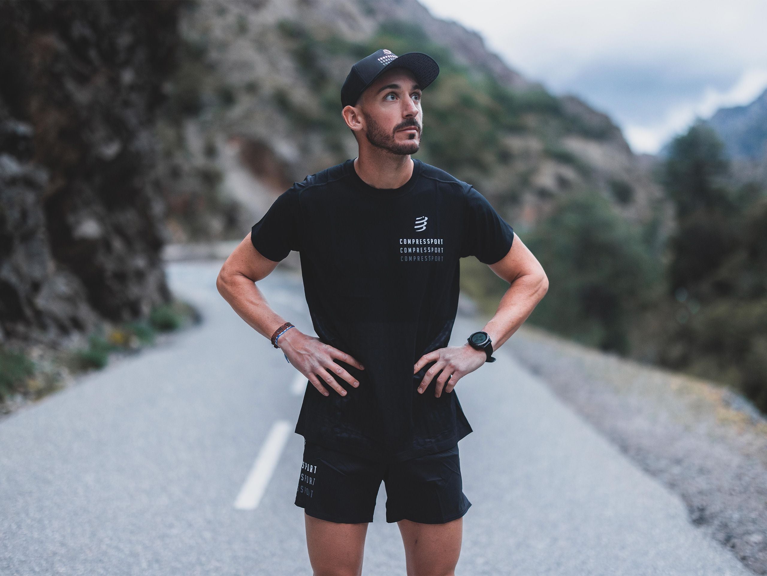 Compessport Men's Performance SS Tshirt Edition 2023 - Black/White