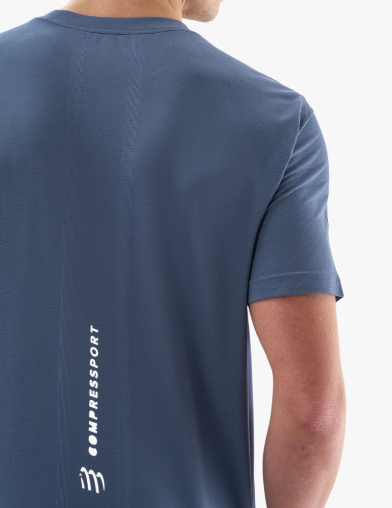 Compressport Men's Performance SS Tshirt - Indigo