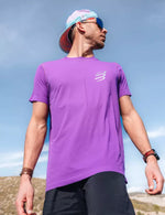 Compressport Men's Performance SS Tshirt - Royal Lilac