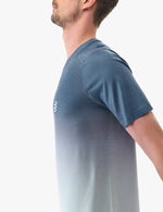 Compressport Men's Performance SS Tshirt - Poseidon/Ice Flow