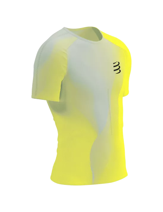 Compressport Men's Performance SS Tshirt - Safe Yellow