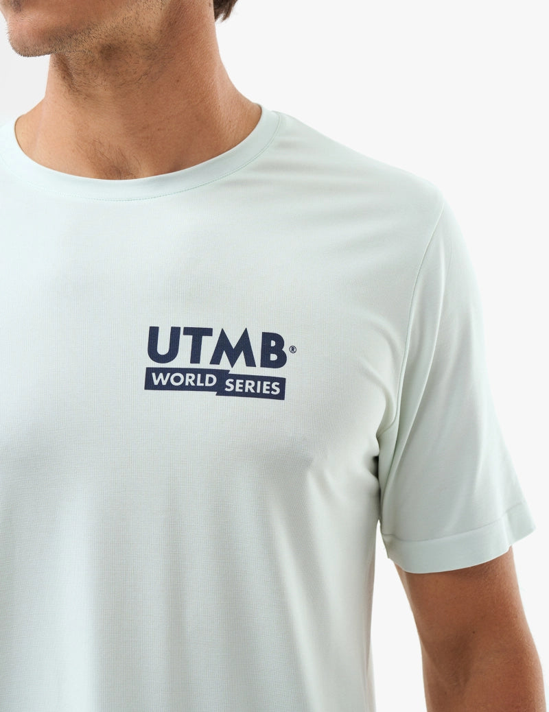 Compressport Men's Training SS Tshirt UTMB 2025 L1 - Ice Flow