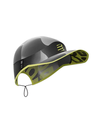 Compressport Unisex's Pro Racing Cap - Black/White/Safety Yellow