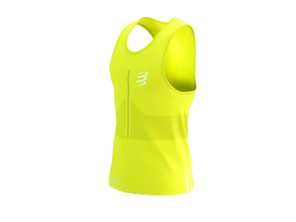 Compressport Men's Pro Racing Singlet - Evening Primrose/White – Key ...