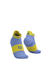 Compressport Unisex's Pro Racing Socks v4.0 Run Low - Jacaranda/Maize