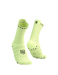 Compressport Unisex's Pro Racing Socks v4.0 Ultralight Run High - Shadow Lime/Black