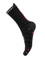 Compressport Unisex's Pro Racing Socks v4.0 Ultralight Run High - Black/Red