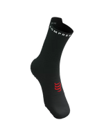 Compressport Unisex's Pro Racing Socks v4.0 Run High - Black/White