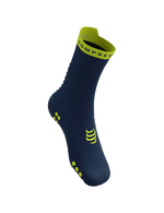 Compressport Unisex's Pro Racing Socks v4.0 Run High - Blues/Green Sheen