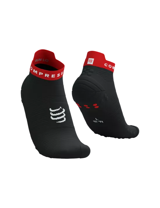 Compressport Unisex's Pro Racing Socks v4.0 Run Low - Black