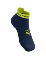 Compressport Unisex's Pro Racing Socks v4.0 Run Low - Blues/Green Sheen