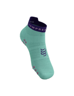 Compressport Unisex's Pro Racing Socks v4.0 Run Low - Shell Blue/Purple