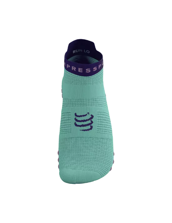 Compressport Unisex's Pro Racing Socks v4.0 Run Low - Shell Blue/Purple