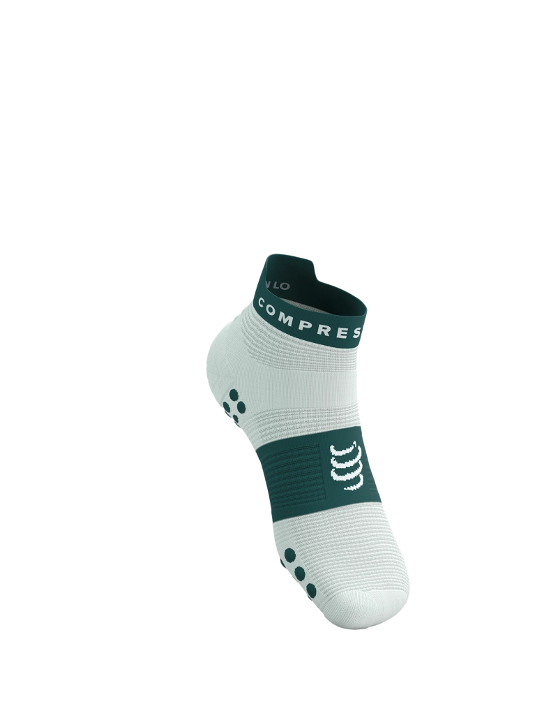 Compressport Unisex's Pro Racing Socks v4.0 Run Low - Sugar/Storm