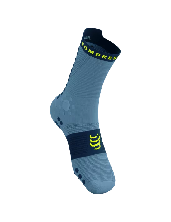 Compressport Unisex's Pro Racing Socks v4.0 Trail - Denim/Poseidon