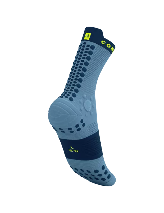 Compressport Unisex's Pro Racing Socks v4.0 Trail - Denim/Poseidon