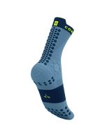 Compressport Unisex's Pro Racing Socks v4.0 Trail - Denim/Poseidon