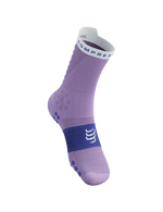 Compressport Unisex's Pro Racing Socks v4.0 Trail - Lupine/Dazz Blue