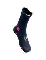 Compressport Unisex's Pro Racing Socks V4.0 Trail - Magnet/Magenta
