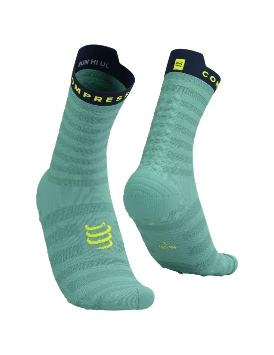 Compressport Unisex's Pro Racing Socks v4.0 Ultralight Run High - Shell Blue/Blues