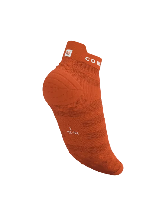 Compressport Unisex's Pro Racing Socks v4.0 Ultralight Run Low - Fire/White