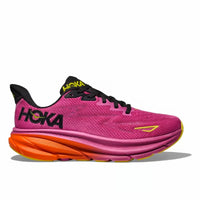 HOKA Men's Clifton 9 - Fuchsia/Black