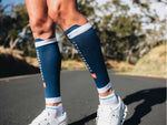 Compressport Unisex's R2 3.0 Calf Sleeve - Blue/White