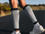 Compressport Unisex's R2 3.0 Calf Sleeve - Melange Grey/Black