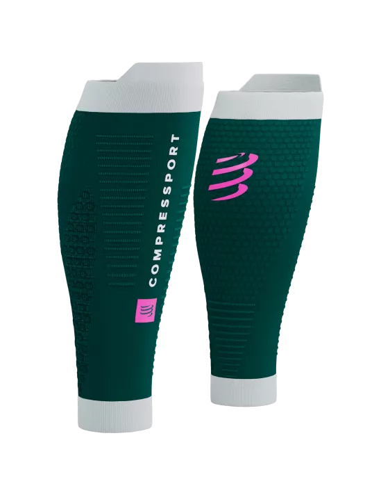 Compressport Unisex's R2 3.0 Calf Sleeve - Storm/White: