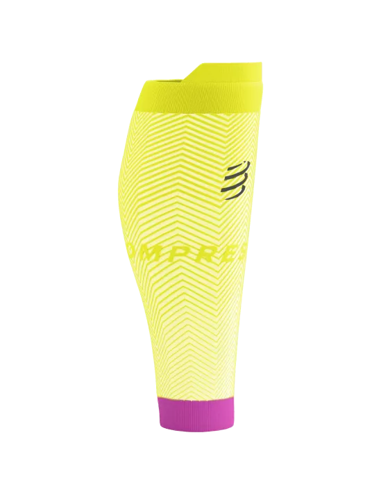 Compressport Unisex's R2 Oxygen Calf Sleeve - Safe Yellow