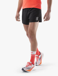 Compressport Men's Racing Split Short - Black