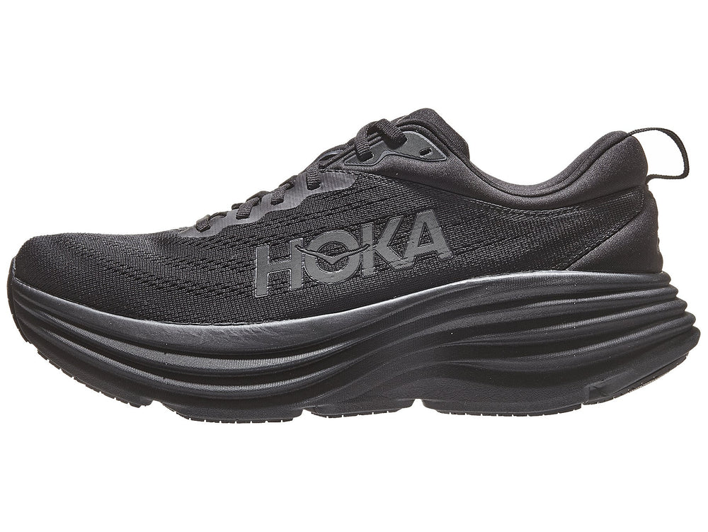 HOKA Men's Bondi 8 Wide - Black/Black