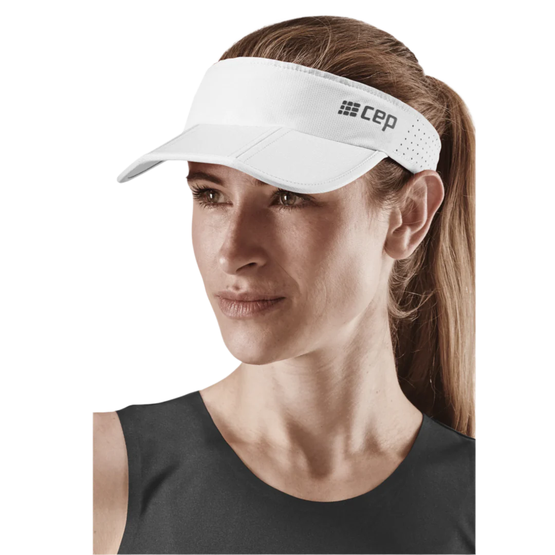 CEP Unisex's Run Foldable Visor - White