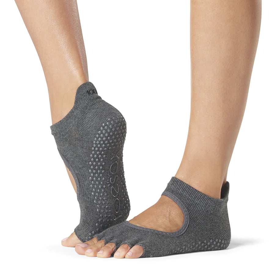 TOESOX Grip Half Toe Bellarina - Charcoal Grey – Key Power Sports Singapore