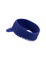 Compressport Unisex's Spiderweb Headband On/Off - Dazzling Blue/White