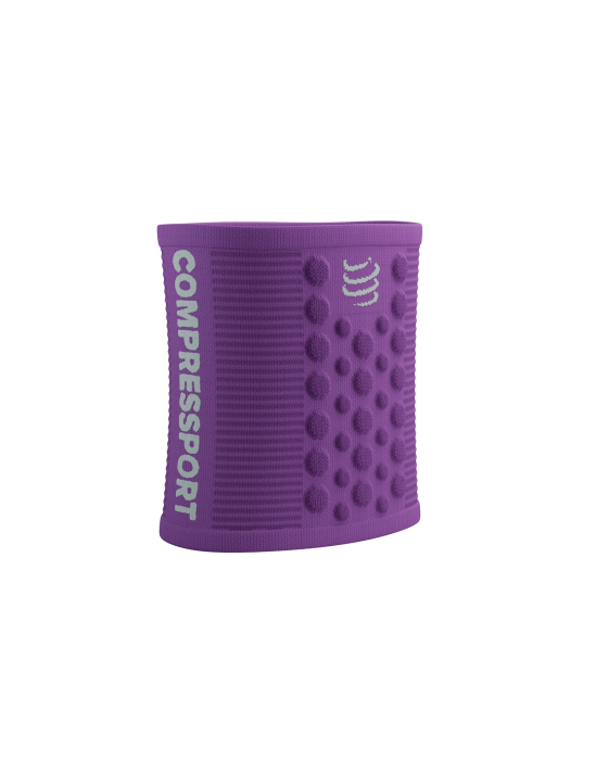 Compressport Unisex's Sweatbands 3D.Dots - Royal Lilac/White