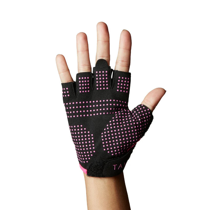 TAVI Half Finger Grip Gloves - Pink