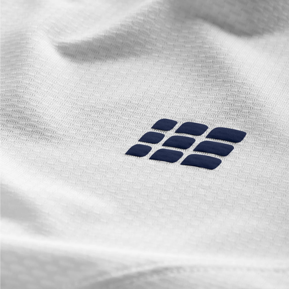 CEP Men's The Run Shirt Round Neck Short Sleeve v5 - White/Geometrics