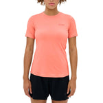 CEP Women's The Run Shirt Round Neck Short Sleeve v5 - Coral