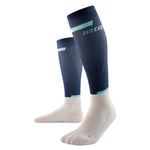 CEP Men's The Run Socks Tall v4 - Blue/Off White